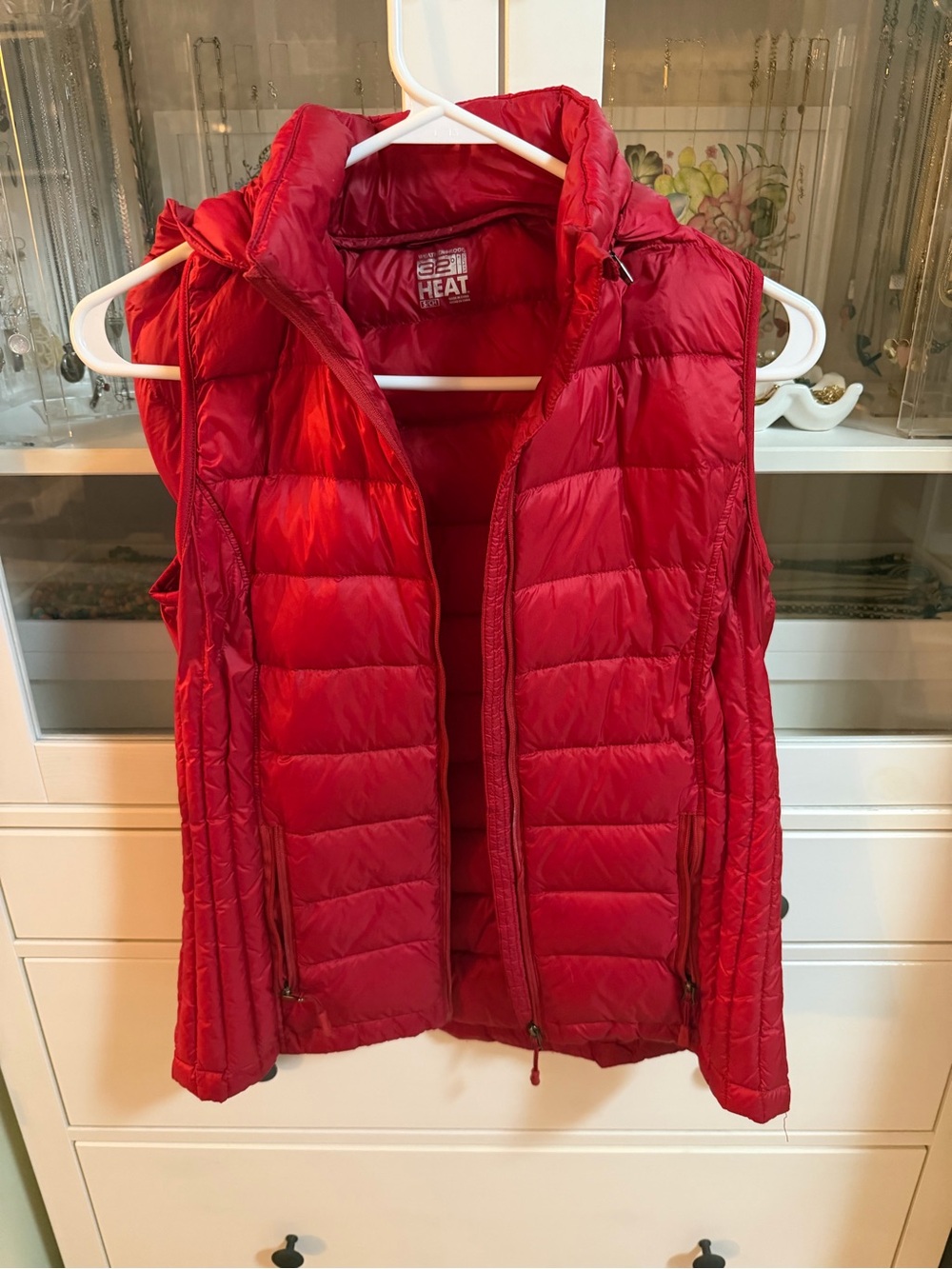 32 Degrees Red Quilted Puffer Vest